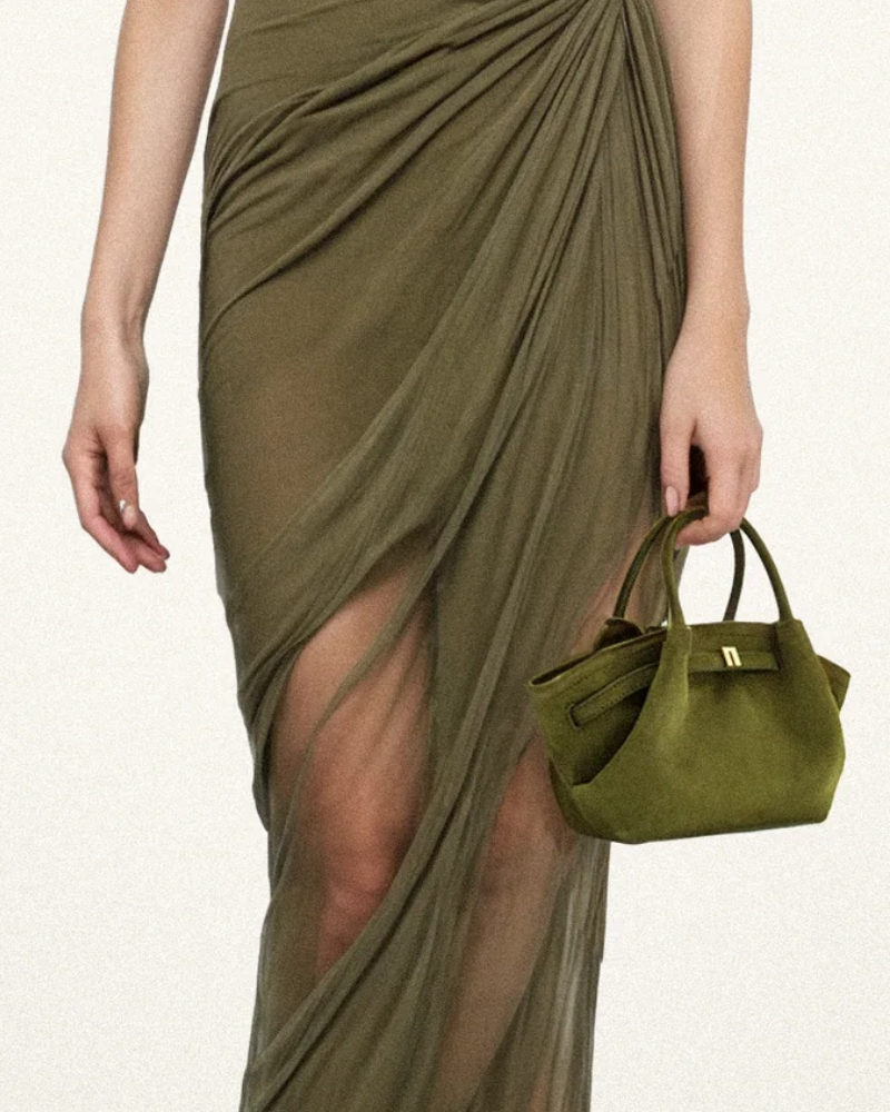 Mini Tote Tas van Vegan Suède – Elegant, Compact & Diervriendelijk