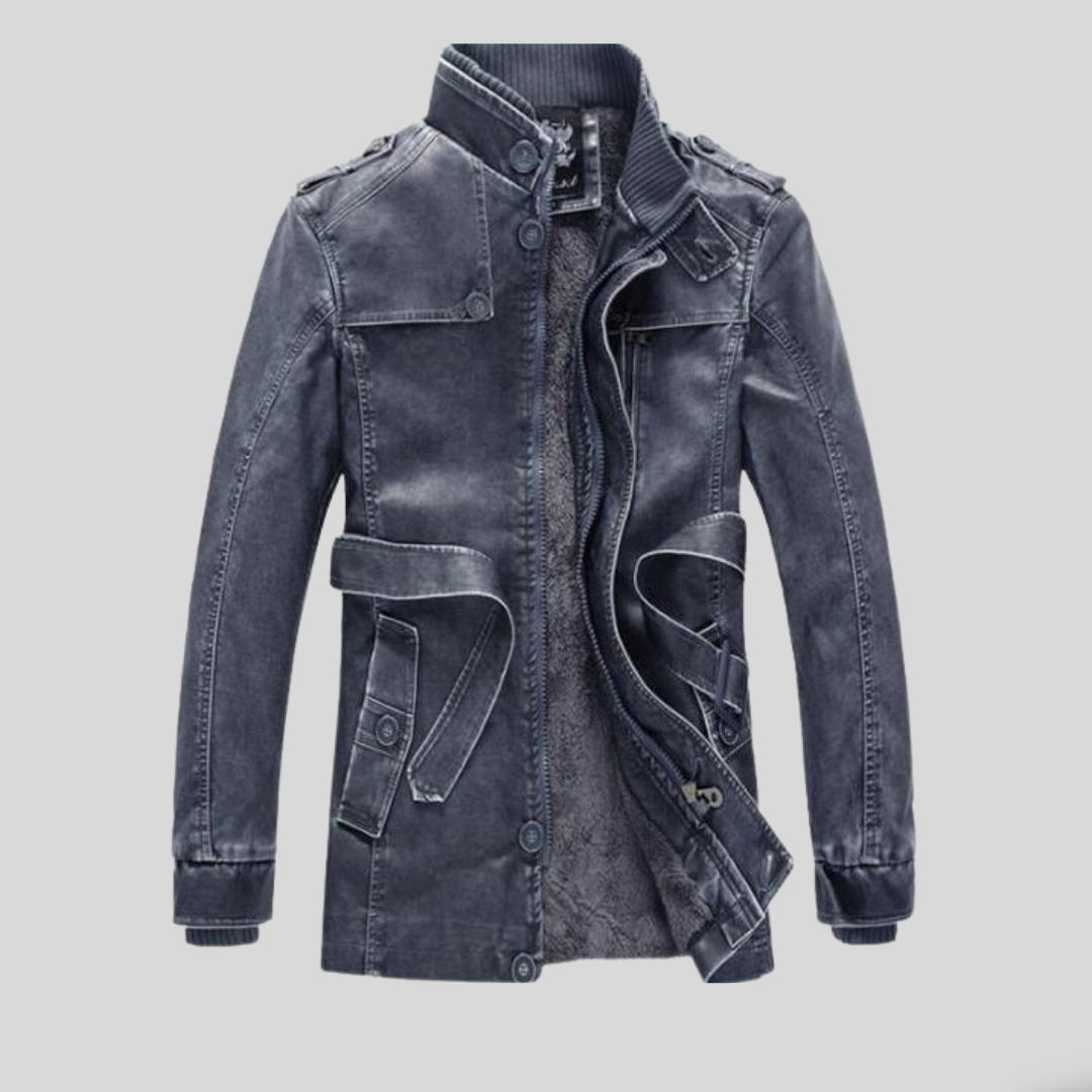 Lange herenjas – Vintage Gothic tailcoat met afneembare capuchon – Steampunk formele jas