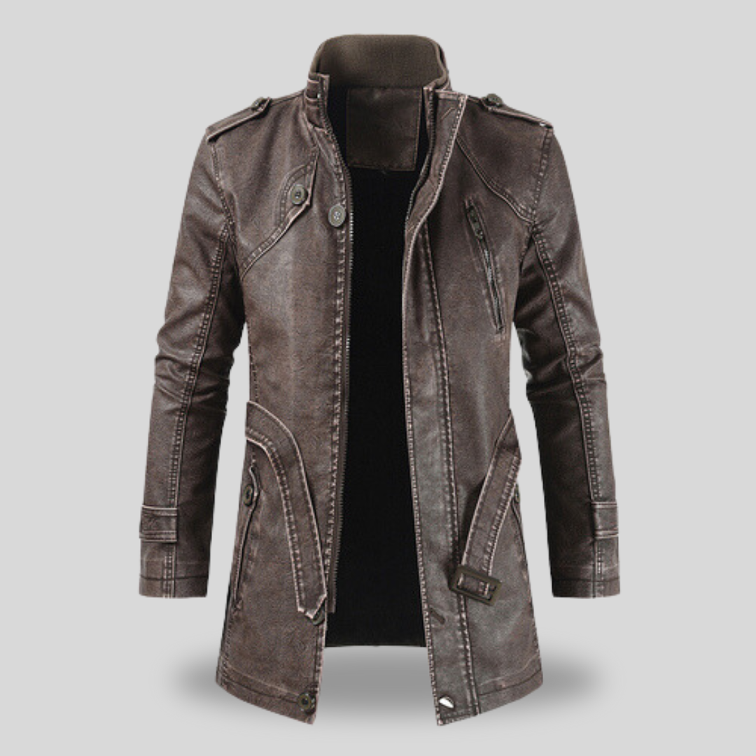 Lange herenjas – Vintage Gothic tailcoat met afneembare capuchon – Steampunk formele jas