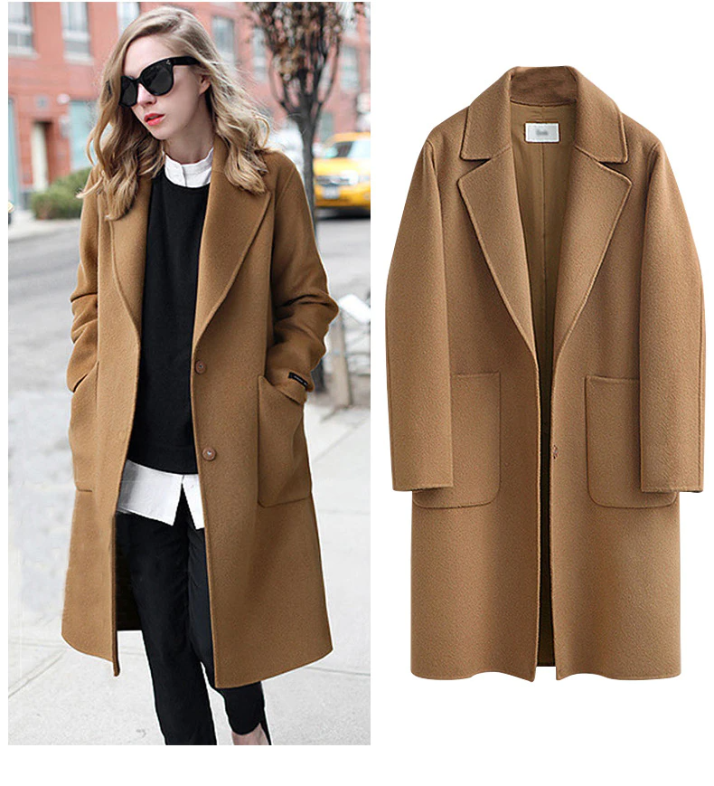 Oversized Elegante Dames Trenchcoat – Voor Herfst & Winter