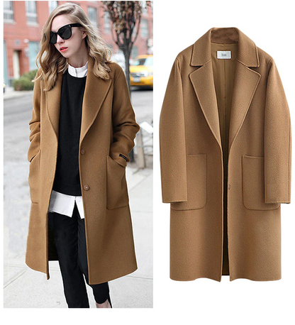 Oversized Elegante Dames Trenchcoat – Voor Herfst & Winter