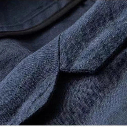Men's Linen Suit Set – 3-Piece Breathable Summer Suit