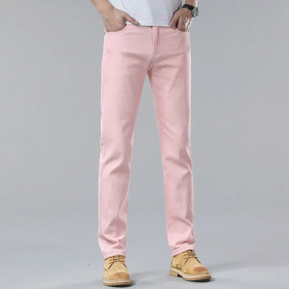 Heren Casual Jeans – Slim Straight Comfort Fit