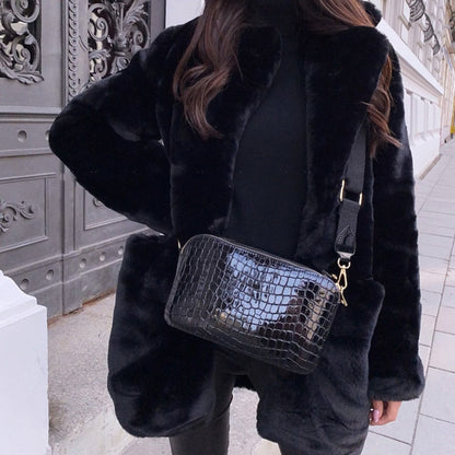 Dames Elegante Imitatiebontjas – Warm & Stijlvol voor Herfst en Winter