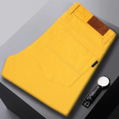 Heren Casual Jeans – Slim Straight Comfort Fit
