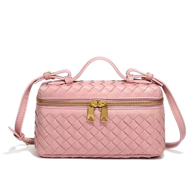 Gevlochten Handtas van Vegan Leer – Elegant & Veelzijdig voor Elke Gelegenheid