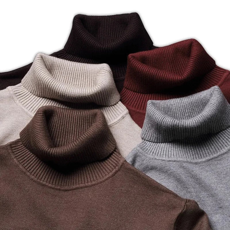 Men's Turtleneck Sweater of Soft Cotton – High-Quality & Comfortable Fit