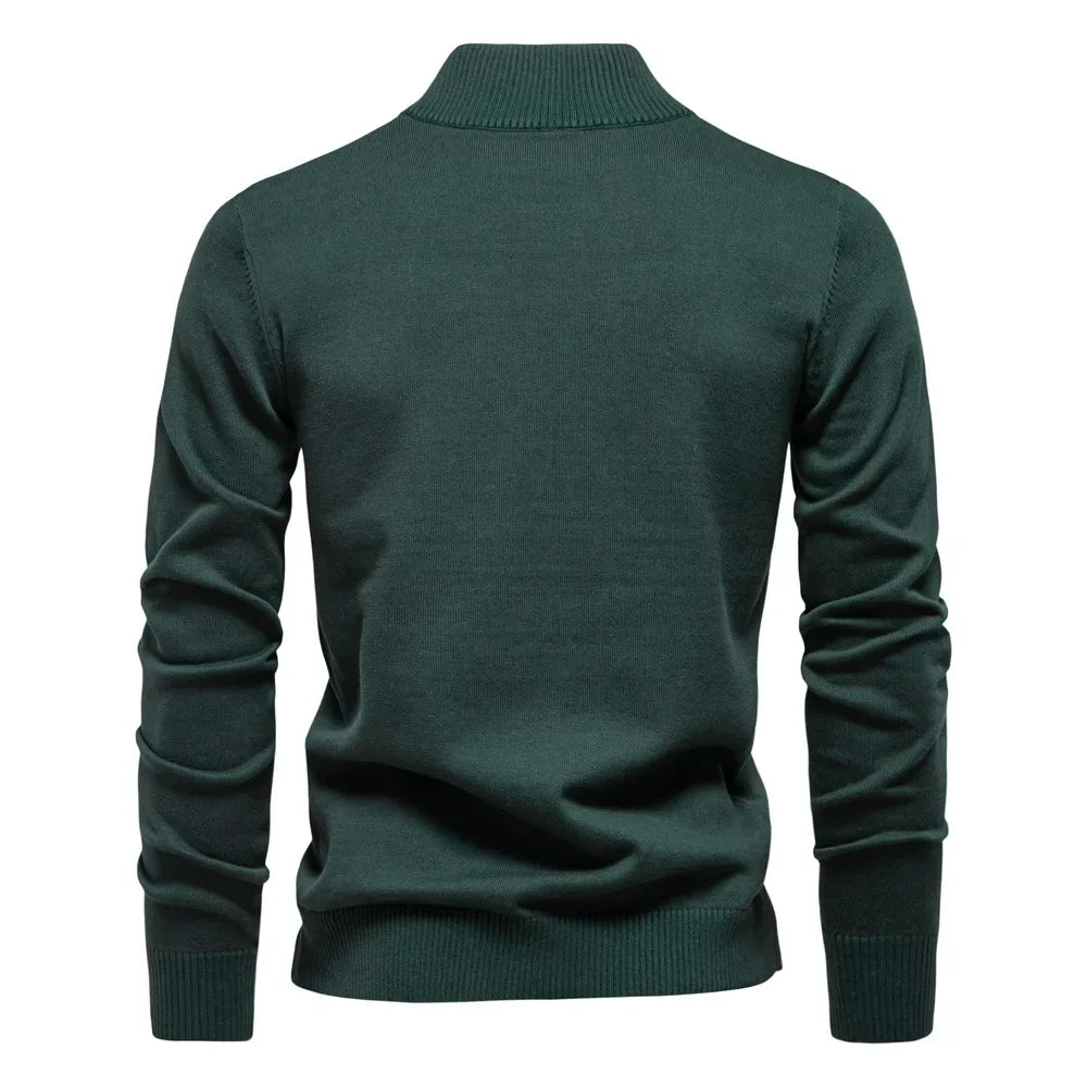 Heren Quarter-Zip Trui – Klassiek en Comfortabel – Regular Fit