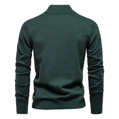 Heren Quarter-Zip Trui – Klassiek en Comfortabel – Regular Fit