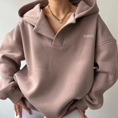 Dames hoodie – Minimalistisch ontwerp – Oversized & comfortabel voor herfst en winter