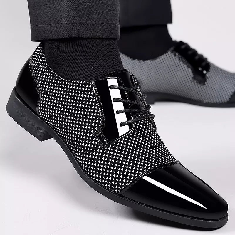 Elegante Heren Schoenen van Leder met Strass