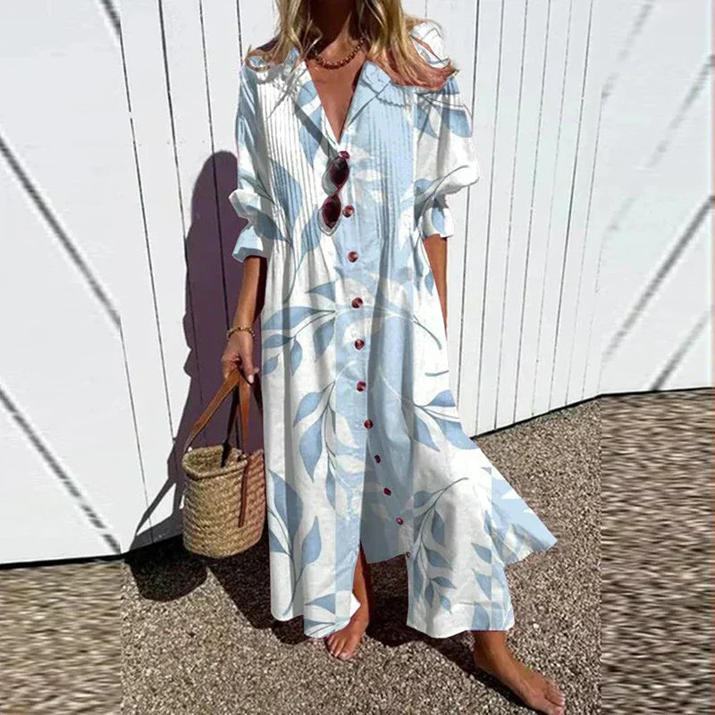 Boho Maxi Jurk Dames | Kleurrijke Print