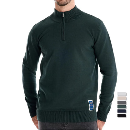 Heren Quarter-Zip Trui – Klassiek en Comfortabel – Regular Fit