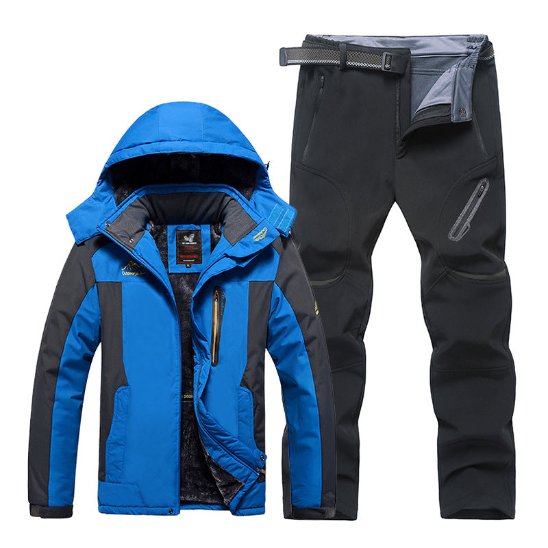 Men's Waterproof Winter Set – Lined Jacket and Pants for Outdoor Adventures