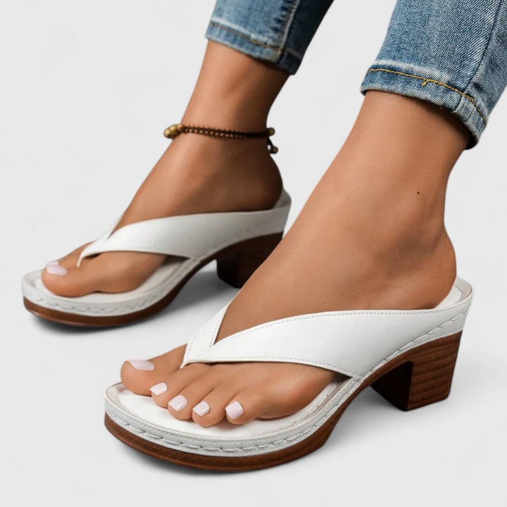 Dames Sandalen met Blokhak en Kruisband – Comfortabele Elegante Zomerschoenen-Schoenen – Dames – Sandalen – Sandalen met Blokhak-Myna Mode-Zwart-US 5 - UK 3-Myna Mode