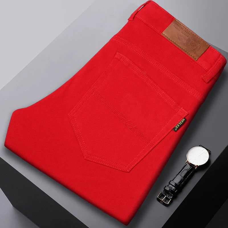 Heren Casual Jeans – Slim Straight Comfort Fit