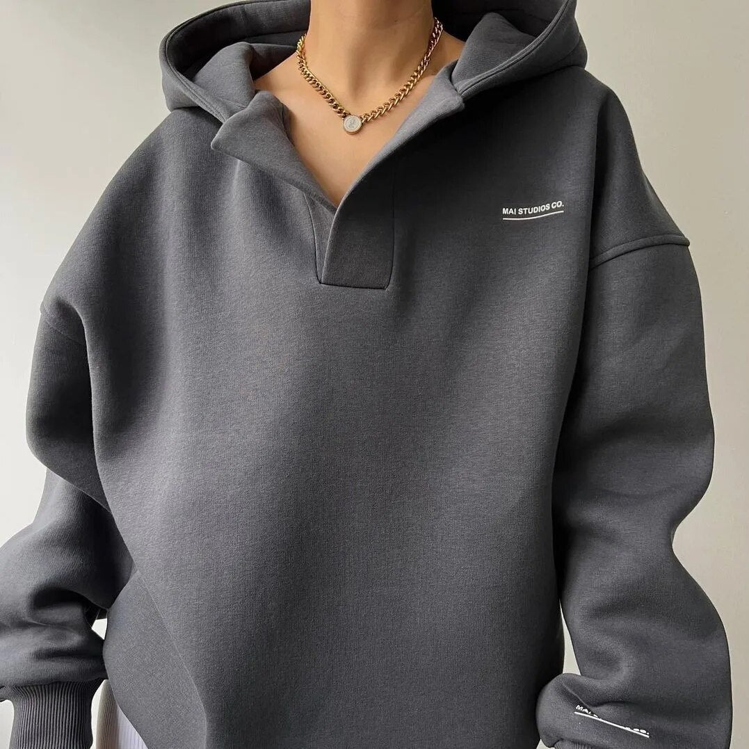 Dames hoodie – Minimalistisch ontwerp – Oversized & comfortabel voor herfst en winter