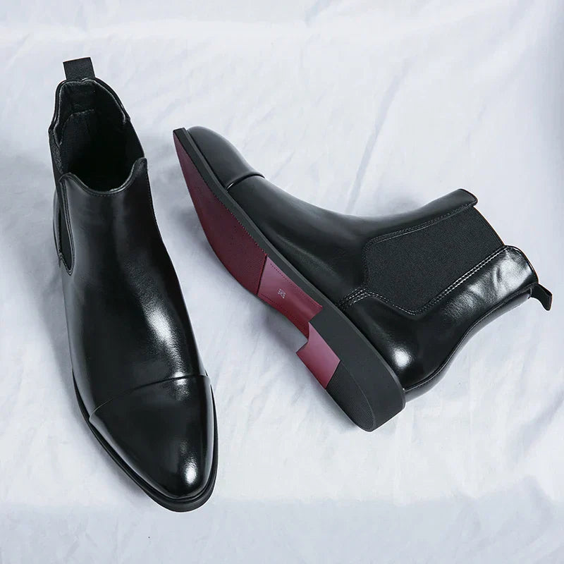 Men's Ankle Boots with Red Sole – Stylish Chelsea Boots for Every Occasion