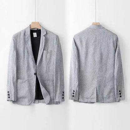 Men's Linen Suit Set – 3-Piece Breathable Summer Suit