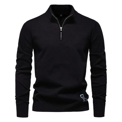 Heren Quarter-Zip Trui – Klassiek en Comfortabel – Regular Fit