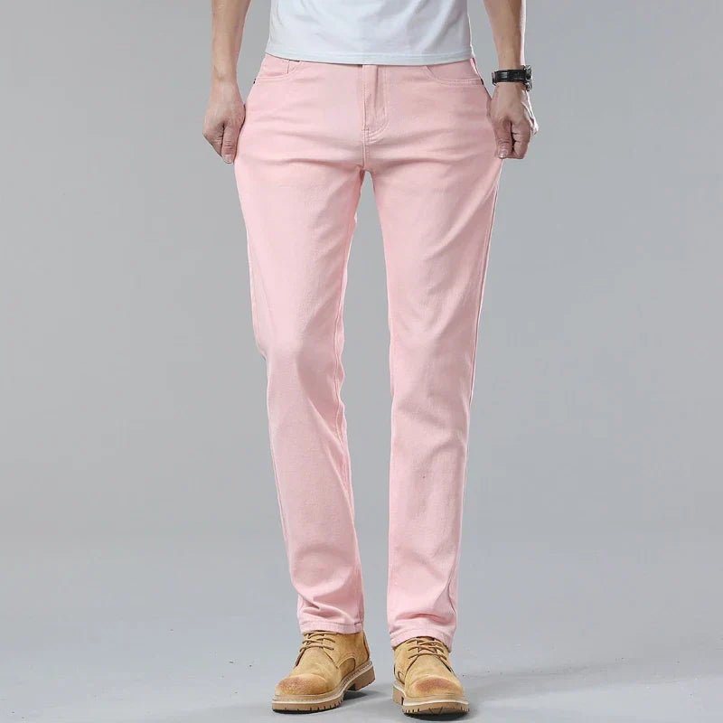 Heren Casual Jeans – Slim Straight Comfort Fit