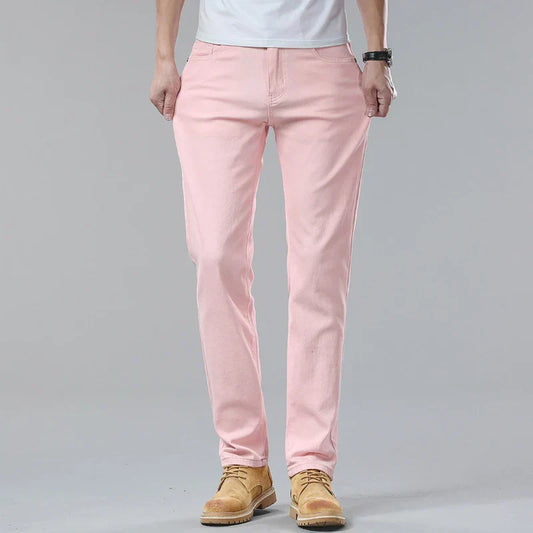 Heren Casual Jeans – Slim Straight Comfort Fit