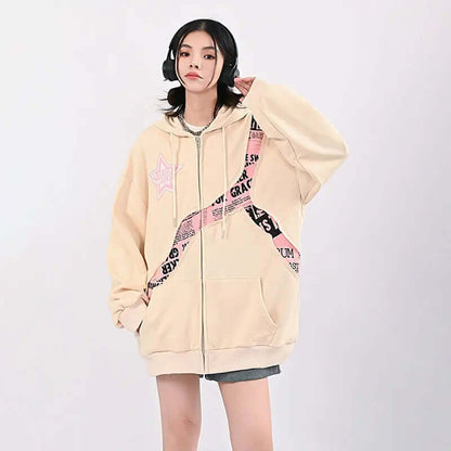 Oversized Dames Hoodie met Print | Comfortabele Streetwear Sweater