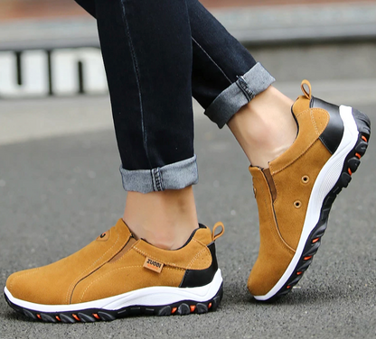 Comfortable Hiking Shoes for Men – Slip-On with Shock Absorption
