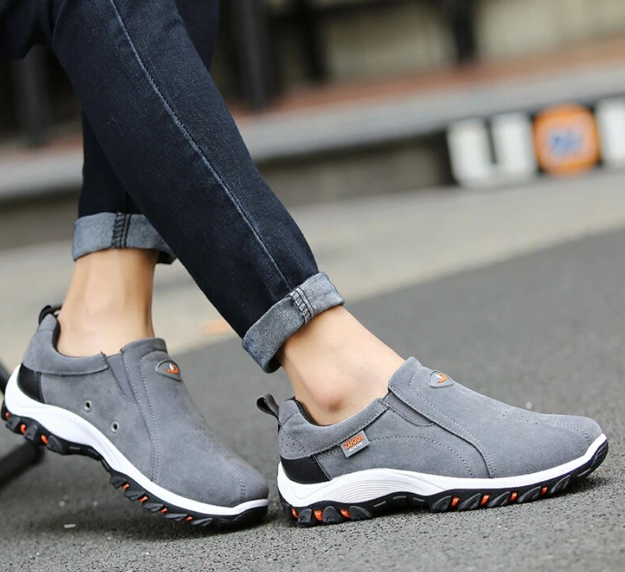 Comfortable Hiking Shoes for Men – Slip-On with Shock Absorption