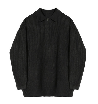 Men's Sweater with Quarter Zip – Classic Design and Comfortable Fit