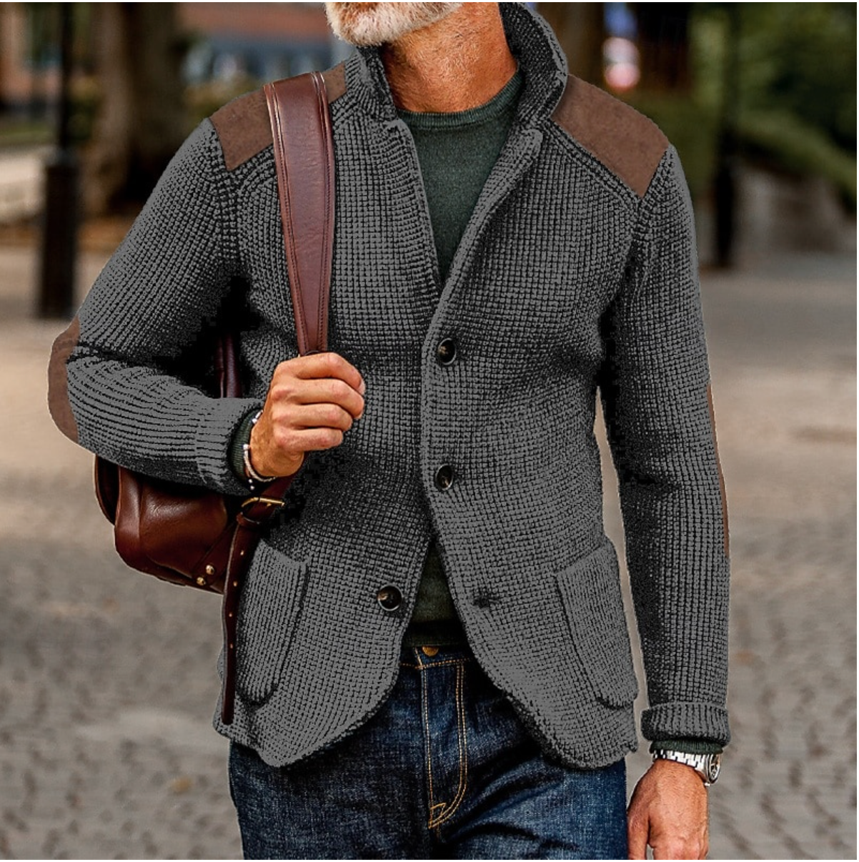 Heren Cardigan Trui voor Herfst en Winter – Warm en Stijlvol