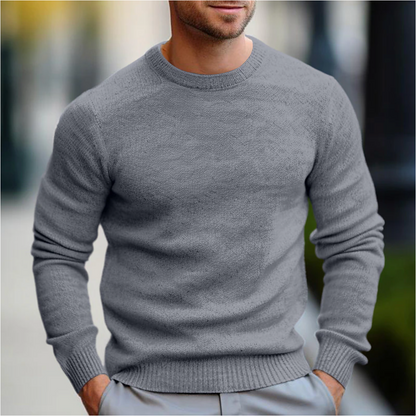 Men's Casual Sweater with Round Neck – Comfortable and Stylish