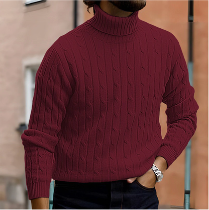 Stylish Turtleneck Sweater for Men – Warm & Elegant