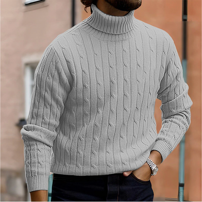 Stylish Turtleneck Sweater for Men – Warm & Elegant