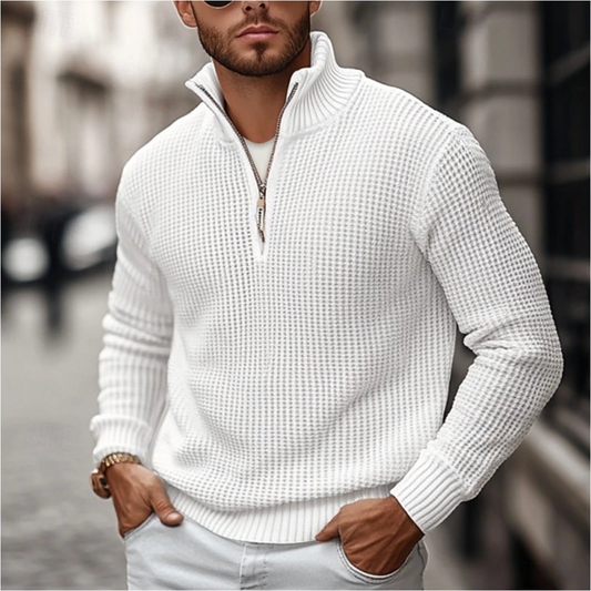 Men's Sweater with Zipper – Lightweight & Comfortable