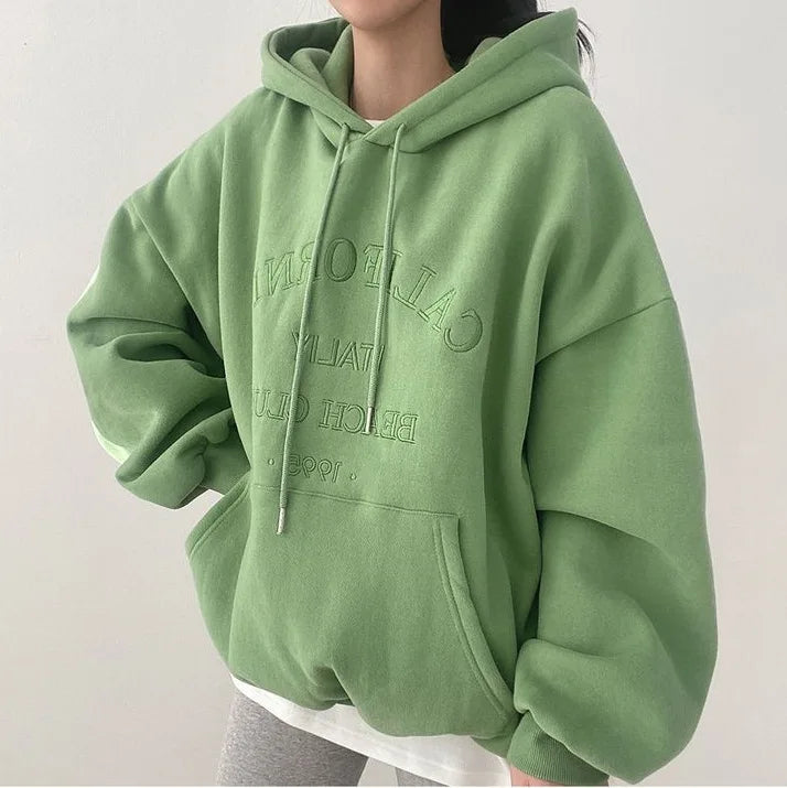 Oversized dames hoodie met borduursel – Comfortabel en casual