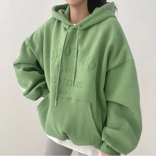 Oversized dames hoodie met borduursel – Comfortabel en casual