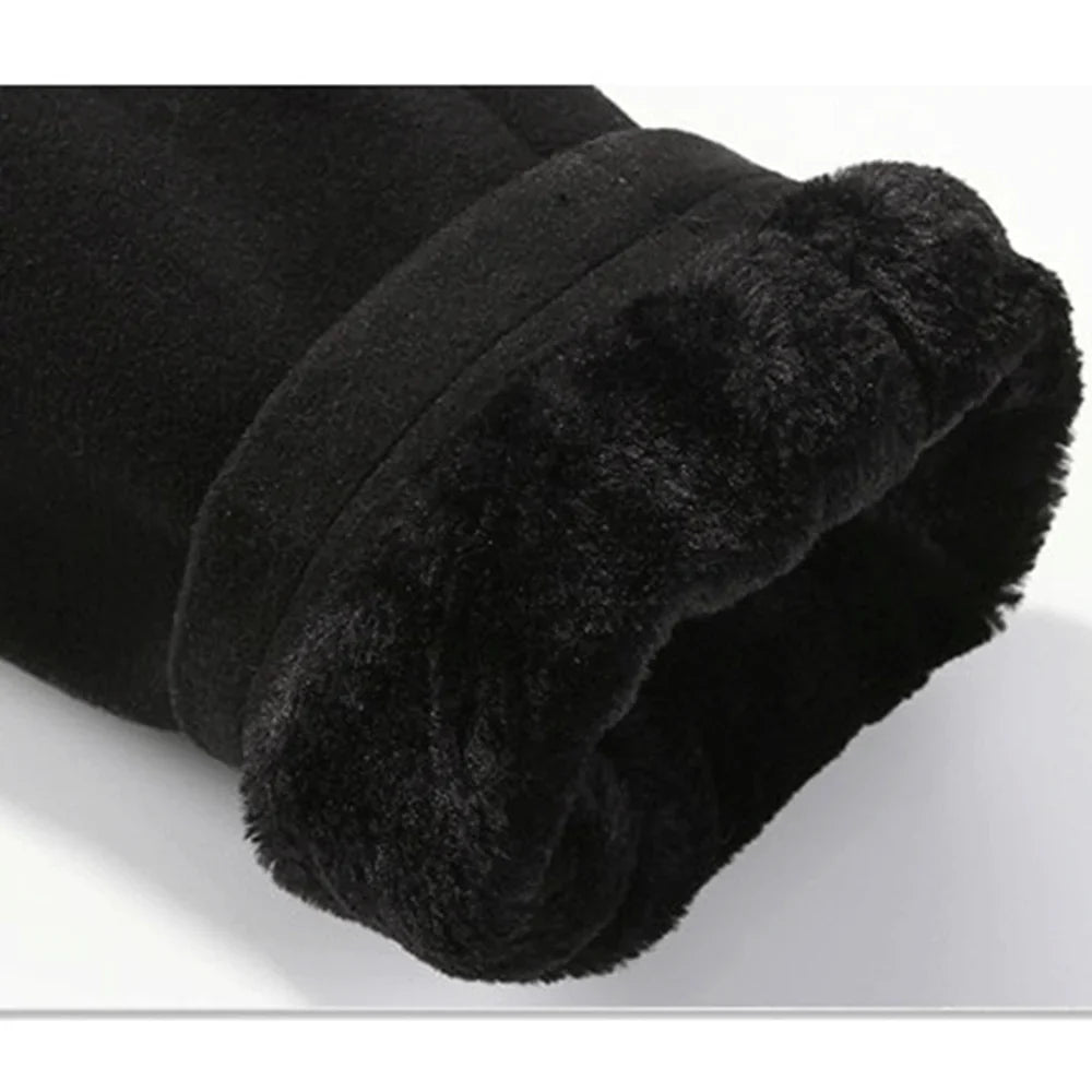 Men's Trenchcoat with Hood – Wool Blend, Faux Fur Lined, Single-Breasted Design