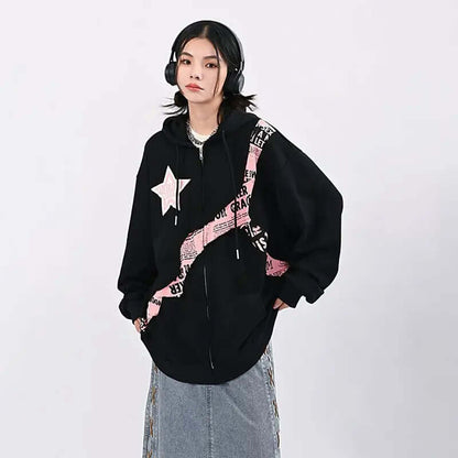Oversized Dames Hoodie met Print | Comfortabele Streetwear Sweater