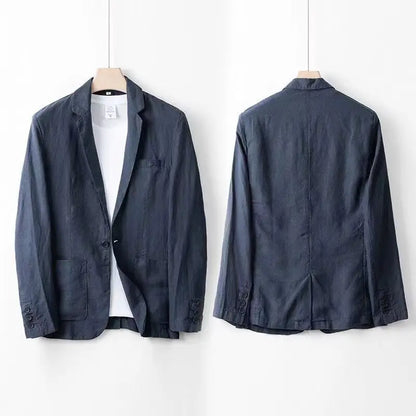 Men's Linen Suit Set – 3-Piece Breathable Summer Suit
