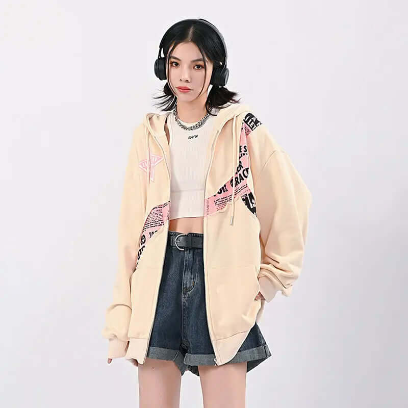 Oversized Dames Hoodie met Print | Comfortabele Streetwear Sweater