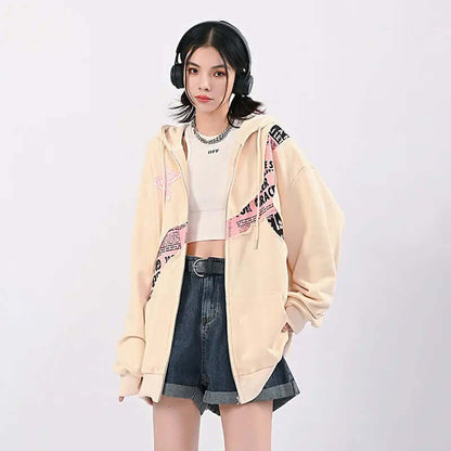 Oversized Dames Hoodie met Print | Comfortabele Streetwear Sweater