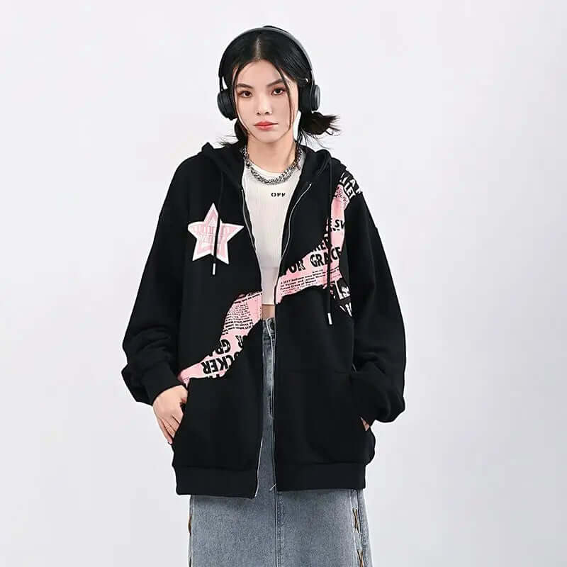 Oversized Dames Hoodie met Print | Comfortabele Streetwear Sweater