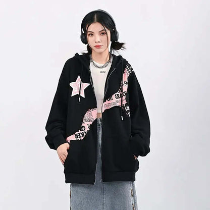 Oversized Dames Hoodie met Print | Comfortabele Streetwear Sweater