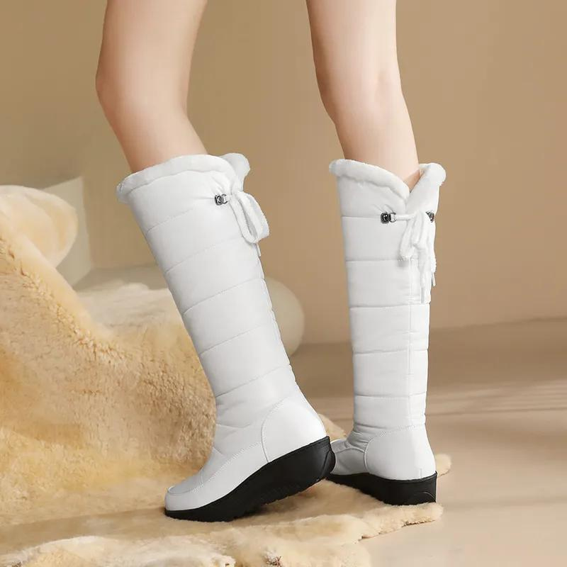 Women's Winter Boots with Fur Lining – Knee-High & Warm for Snowy Days
