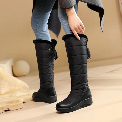 Women's Winter Boots with Fur Lining – Knee-High & Warm for Snowy Days