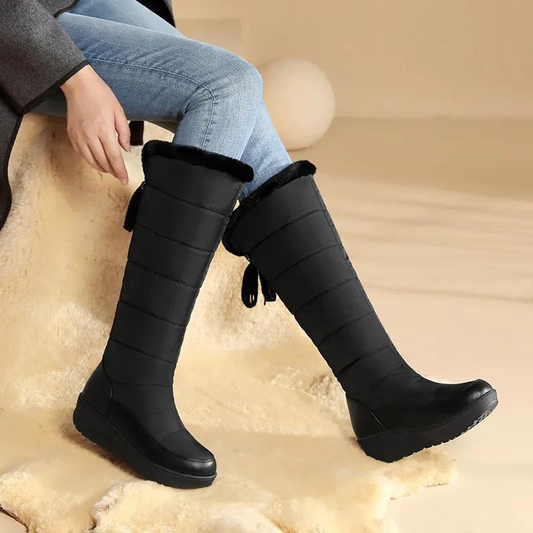 Women's Winter Boots with Fur Lining – Knee-High & Warm for Snowy Days