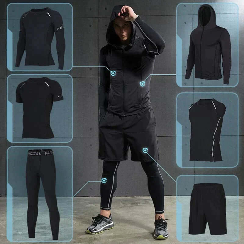 Men's Fitness Tracksuit – Quick-drying & Elastic