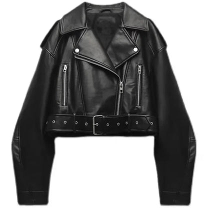 MynaMode | Short Biker Jacket for Women – Modern & Stylish