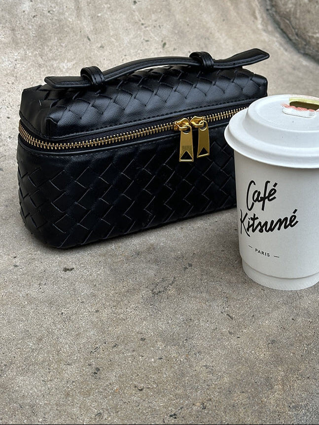 Gevlochten Handtas van Vegan Leer – Elegant & Veelzijdig voor Elke Gelegenheid